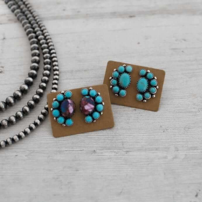 Tilly Studs {2 Color Stones Available}