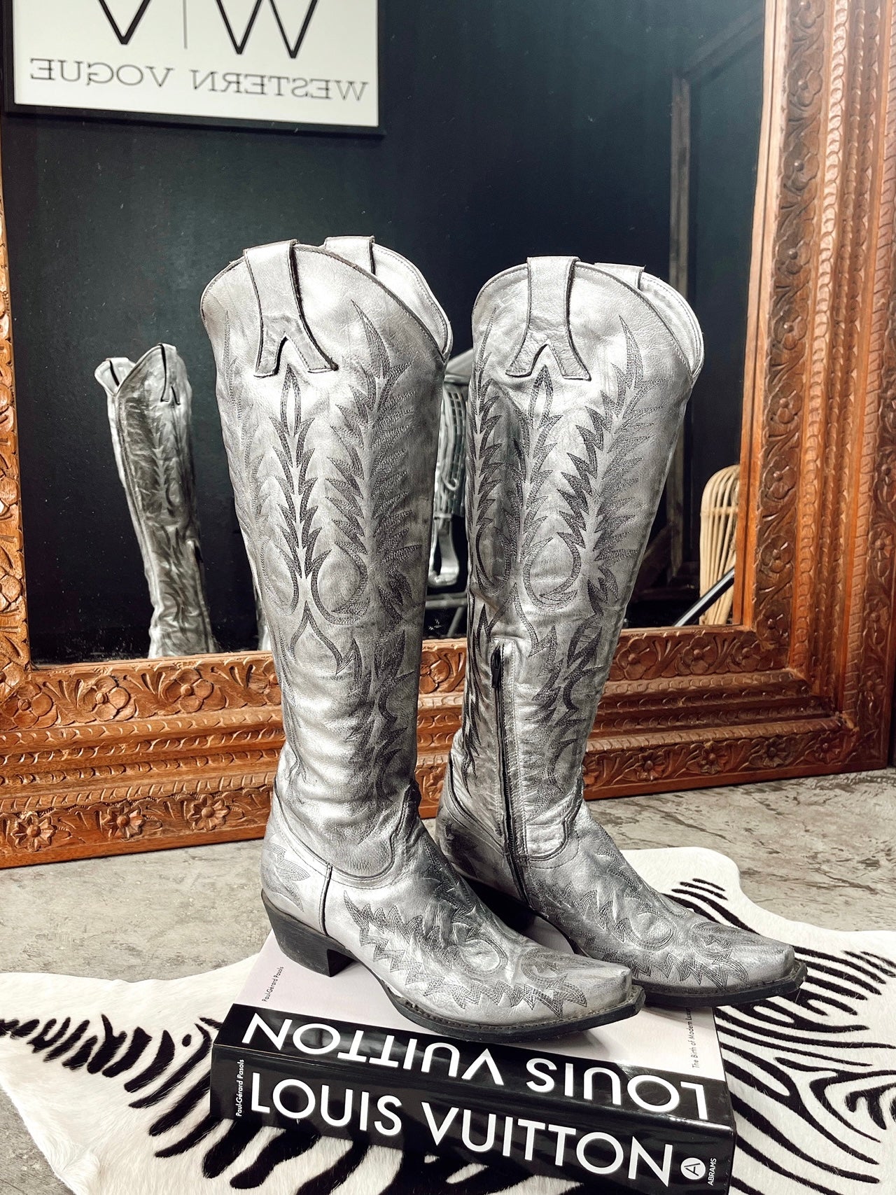 Old Gringo Mayra Ver Boots in Silver – Western Vogue Boutique