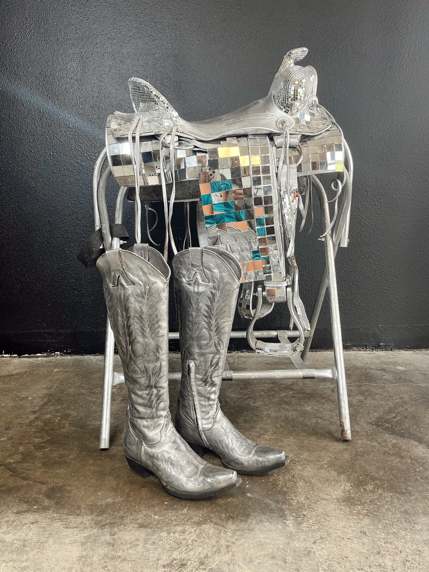 The Old Gringo Mayra Ver Boots in Silver