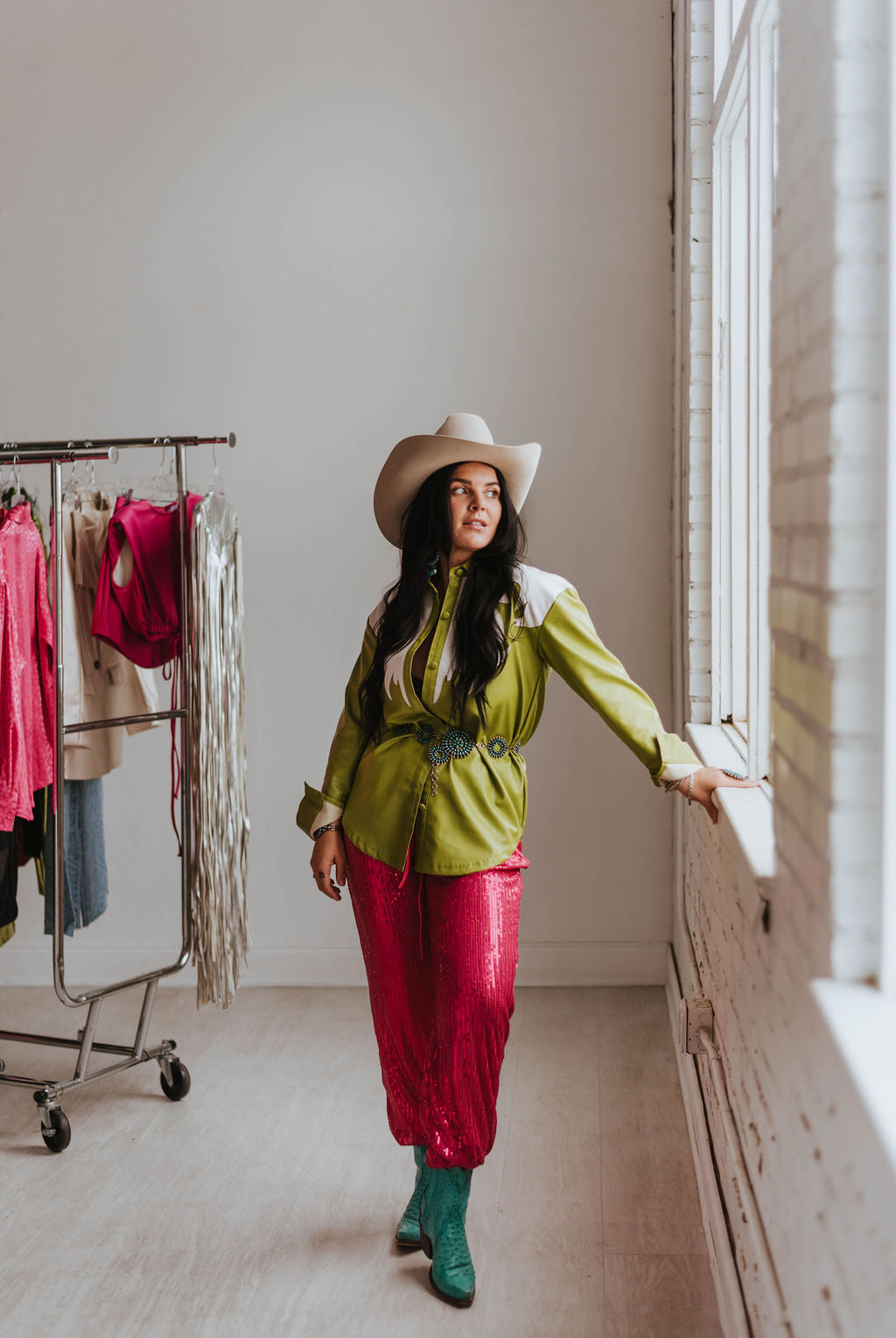 Jordy Sequin Joggers - Large