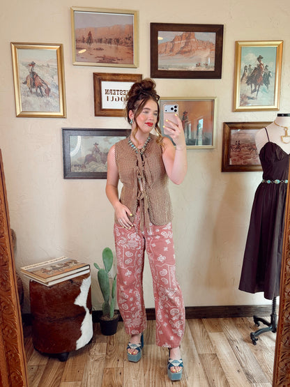 The Parker Paisley Barrel Jeans