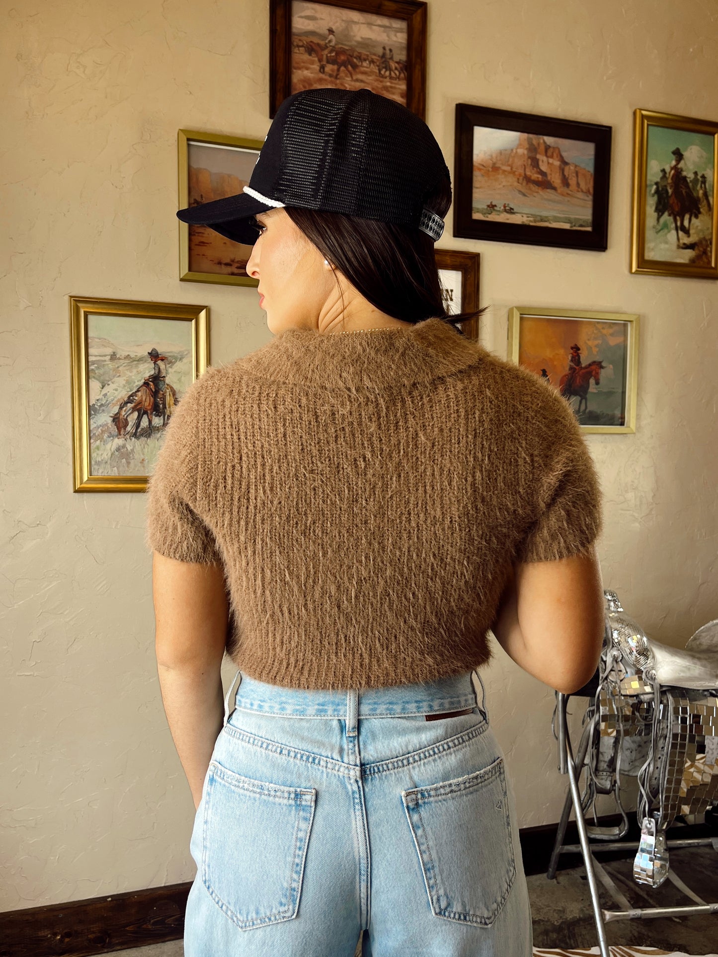 The Bray Top in Mocha