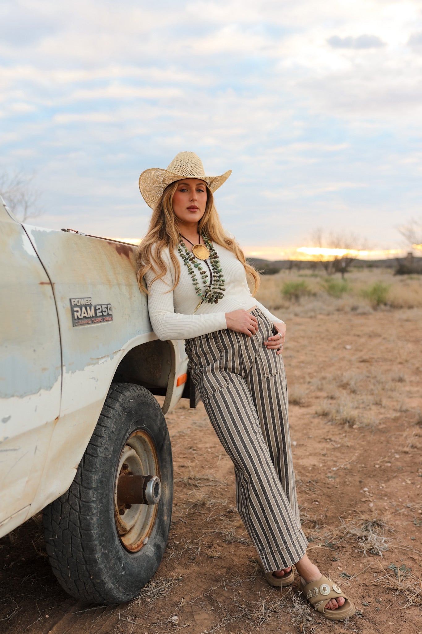 The Sloan Top in Cream