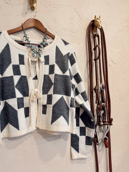 The Memaw Tie Front Cardigan