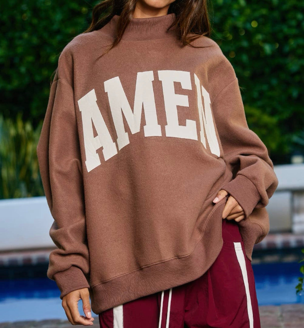 The Reversible WWJD Mock Neck Sweatshirt