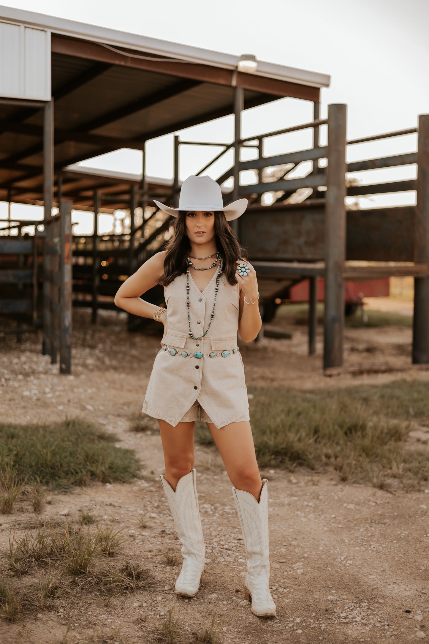 The Denver Denim Romper