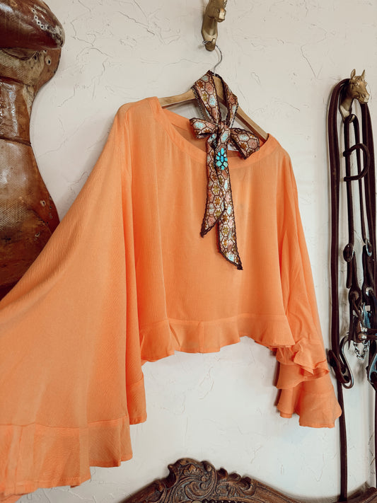 The Orlando Ruffle Sleeve Top PREORDER