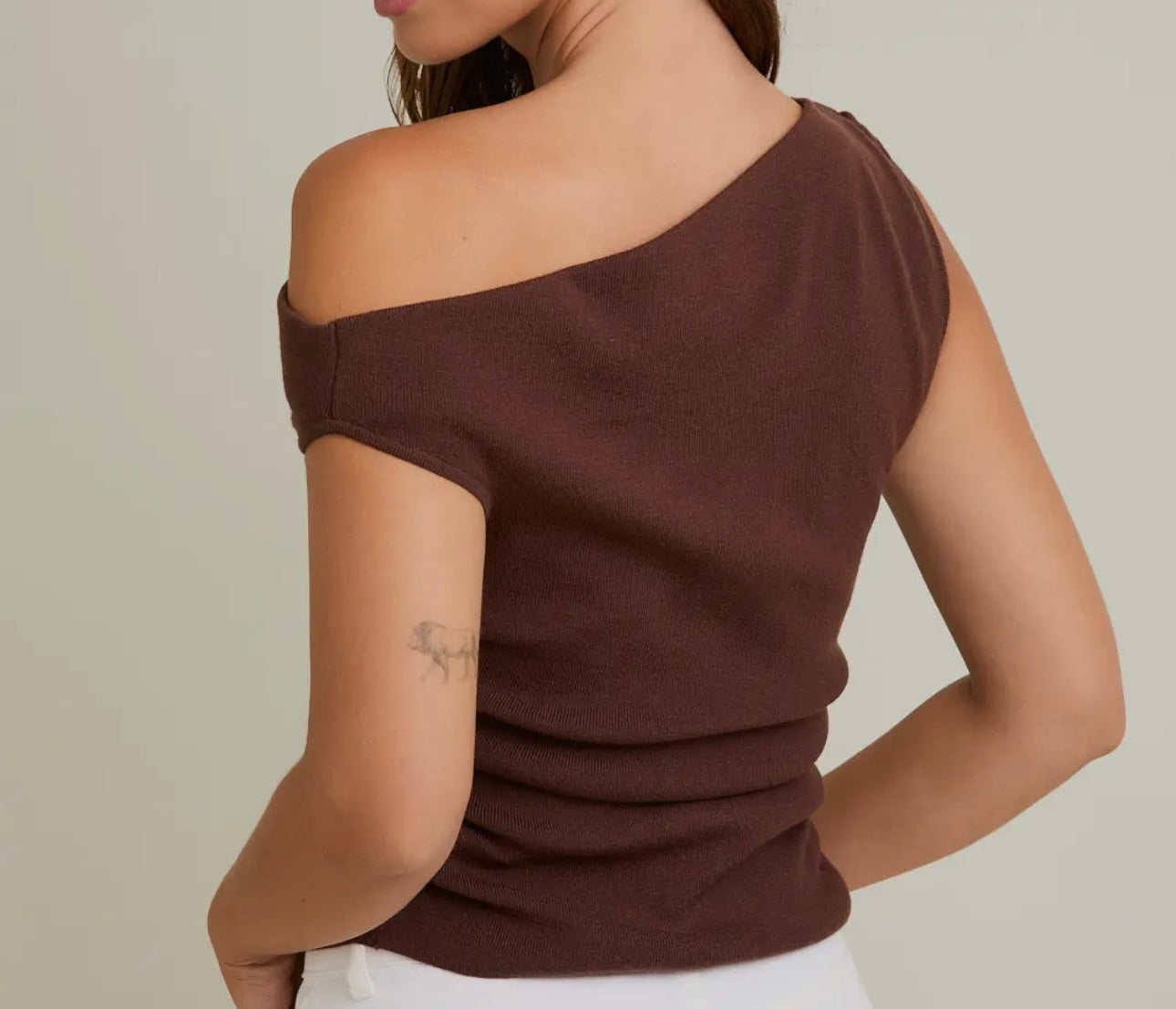 The Athens Top in Brown