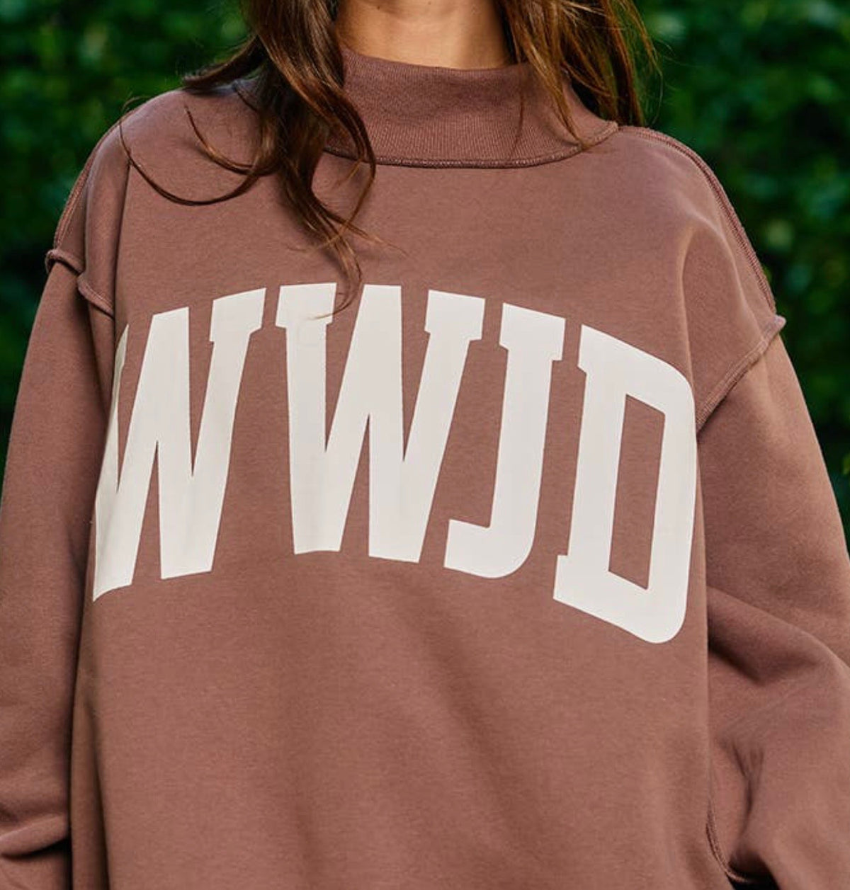 The Reversible WWJD Mock Neck Sweatshirt