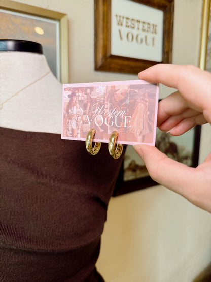 The Chunky Hoop Earrings