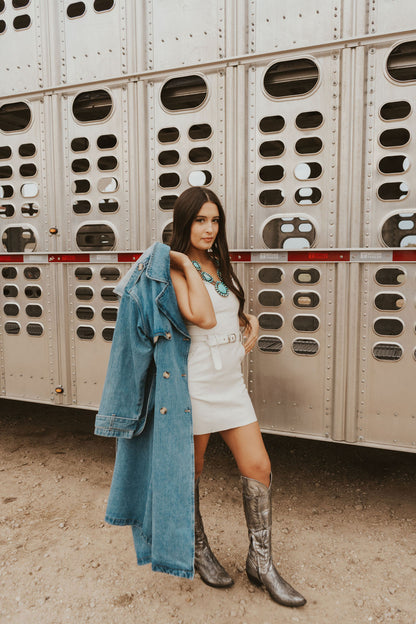 The Drover Denim Trench Coat