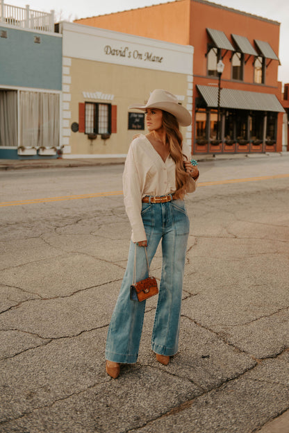 The Tulsa Top in Ecru