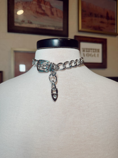The Chunky Buckle Cuban Chain Necklace