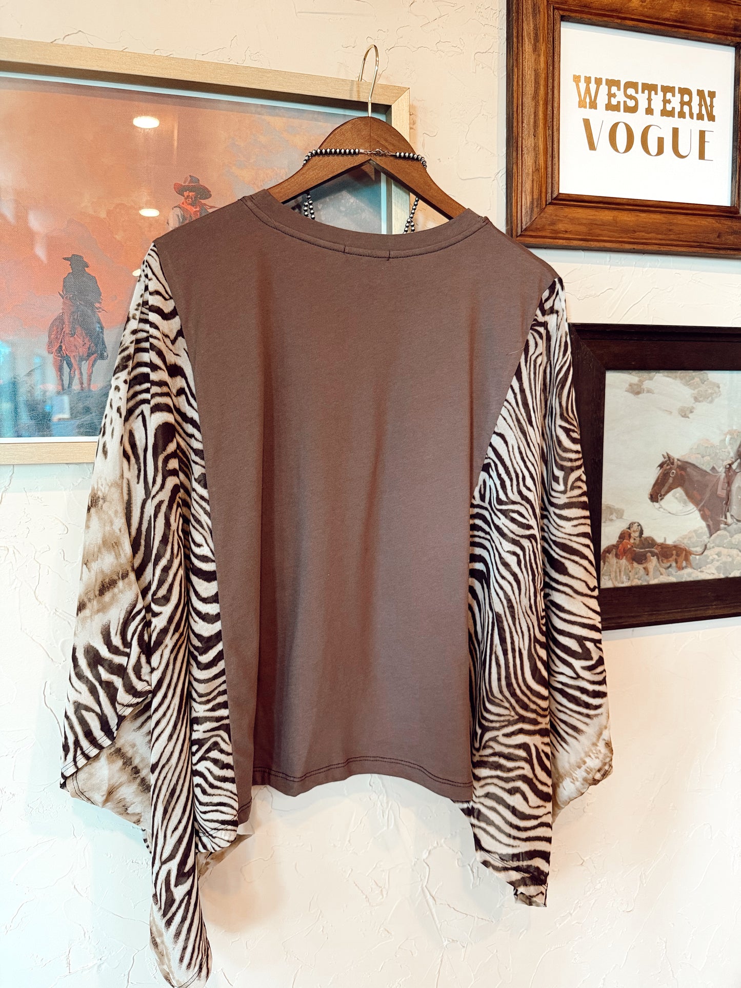 The Langley Animal Print Top PREORDER