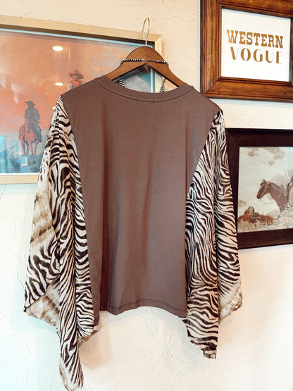 The Langley Animal Print Top PREORDER