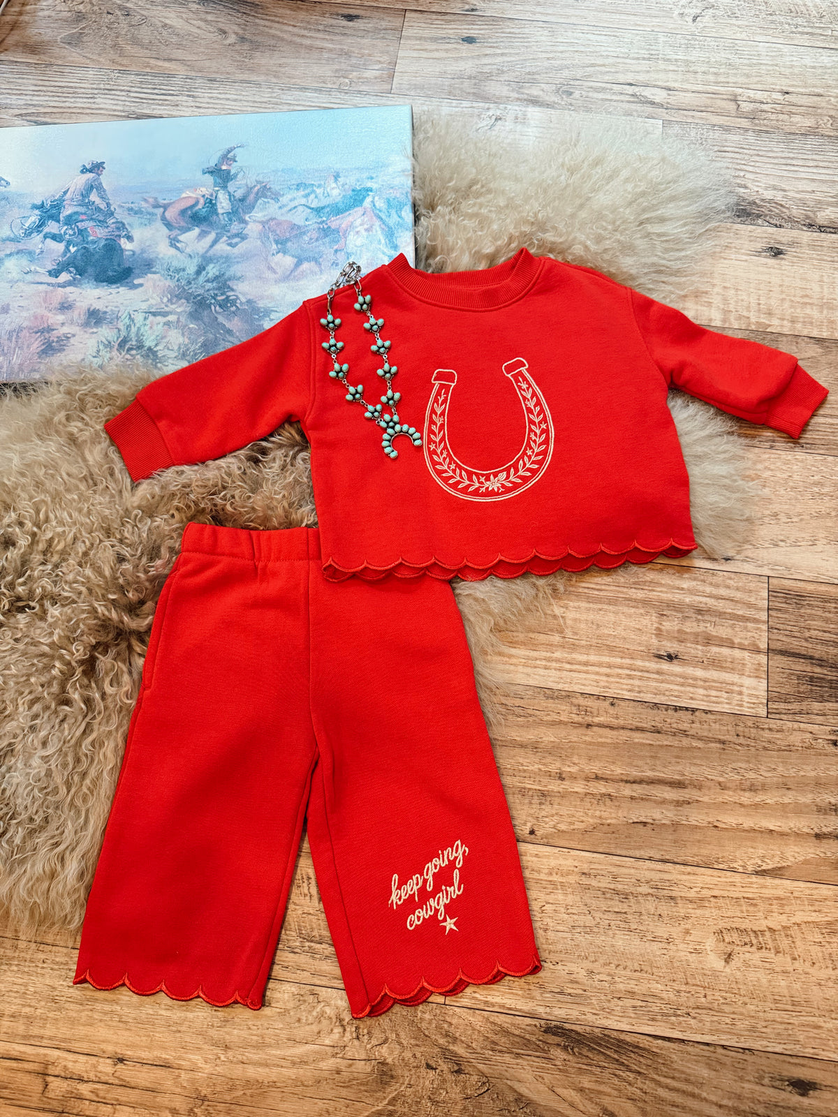 The Keep Going Cowgirl 12M-4T Set