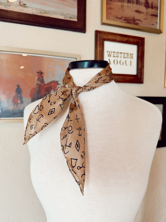 The Mini Brand Wild Rag in Tan