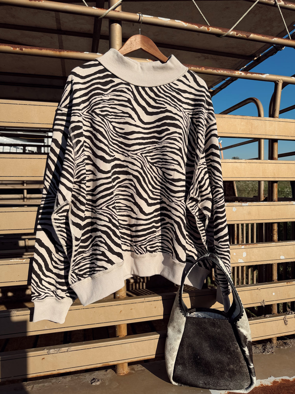 The Zebra Print Sweatshirt
