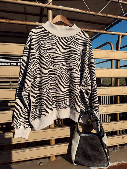 The Zebra Print Sweatshirt