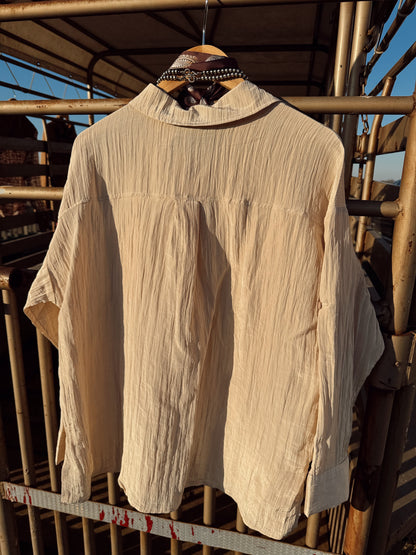 The Tulsa Top in Ecru