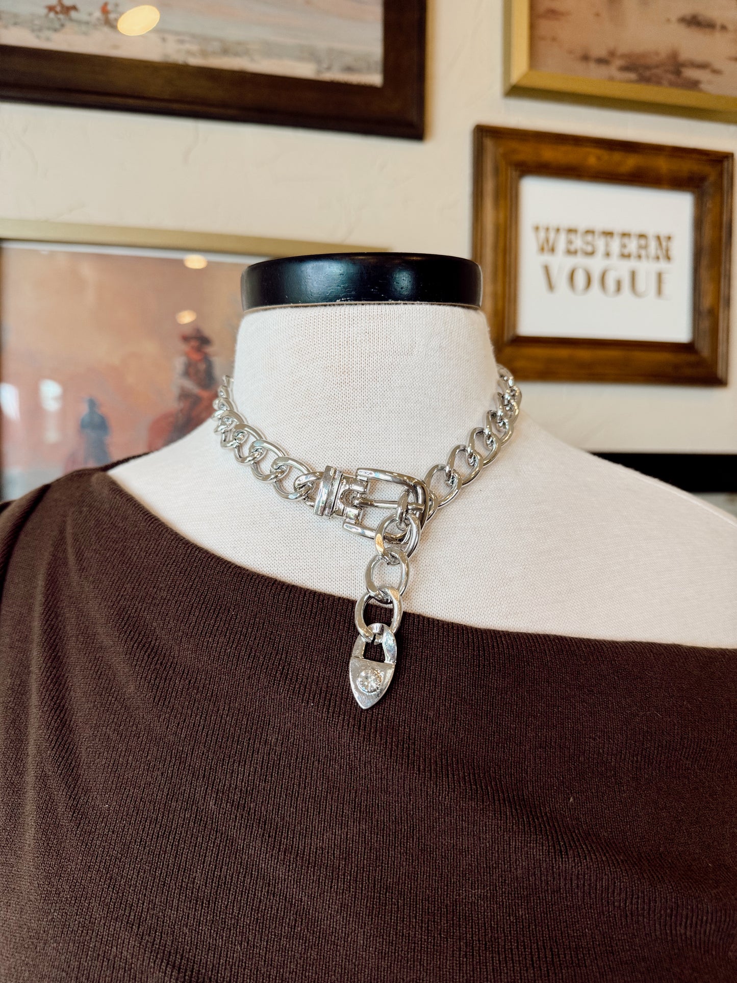 The Chunky Buckle Cuban Chain Necklace