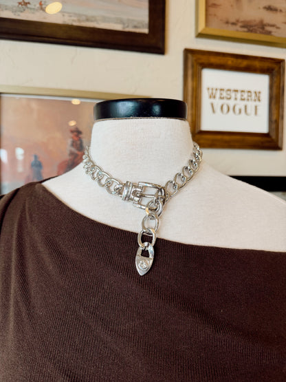 The Chunky Buckle Cuban Chain Necklace