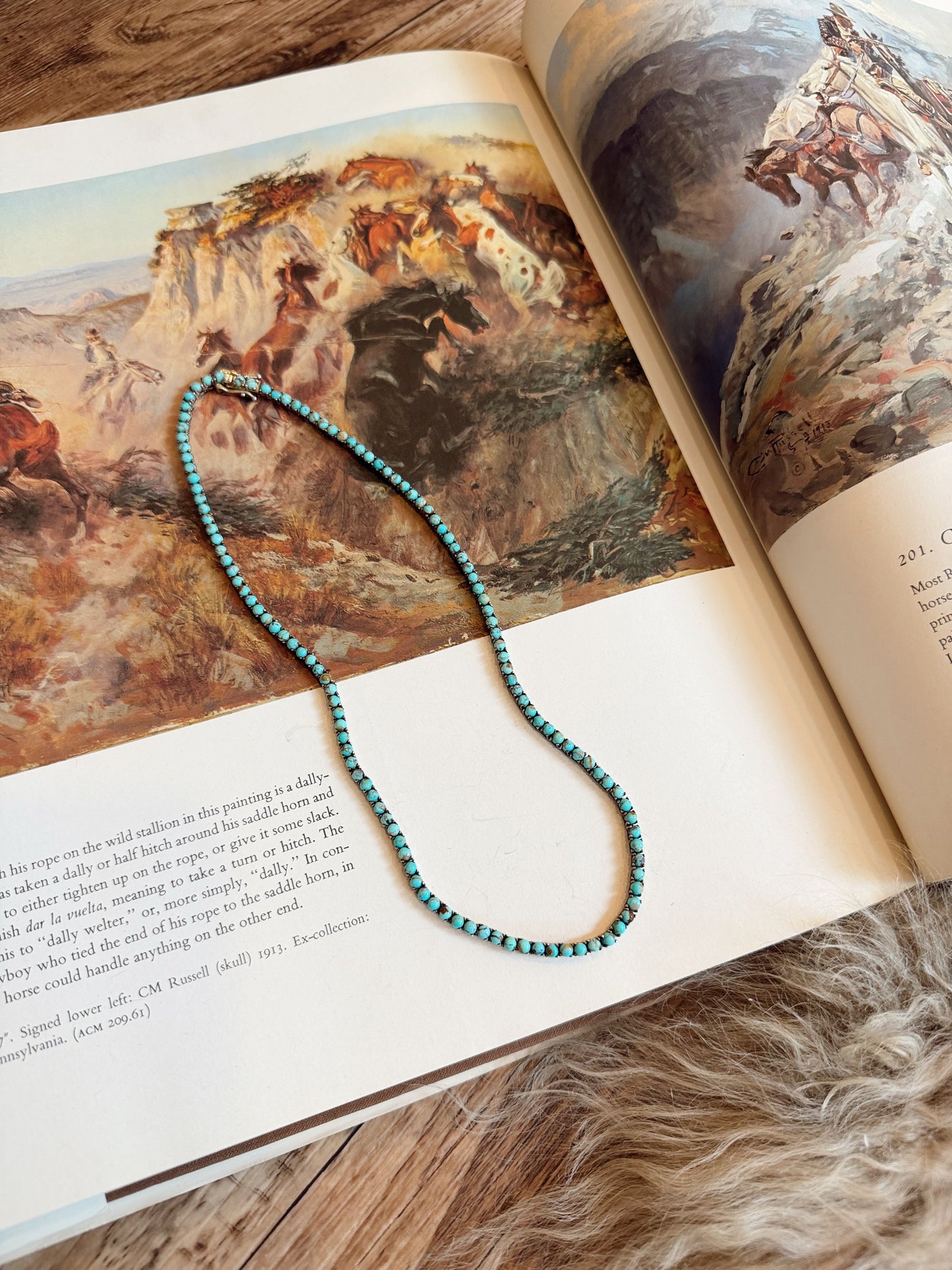 The Kingman Turquoise Tennis Necklace