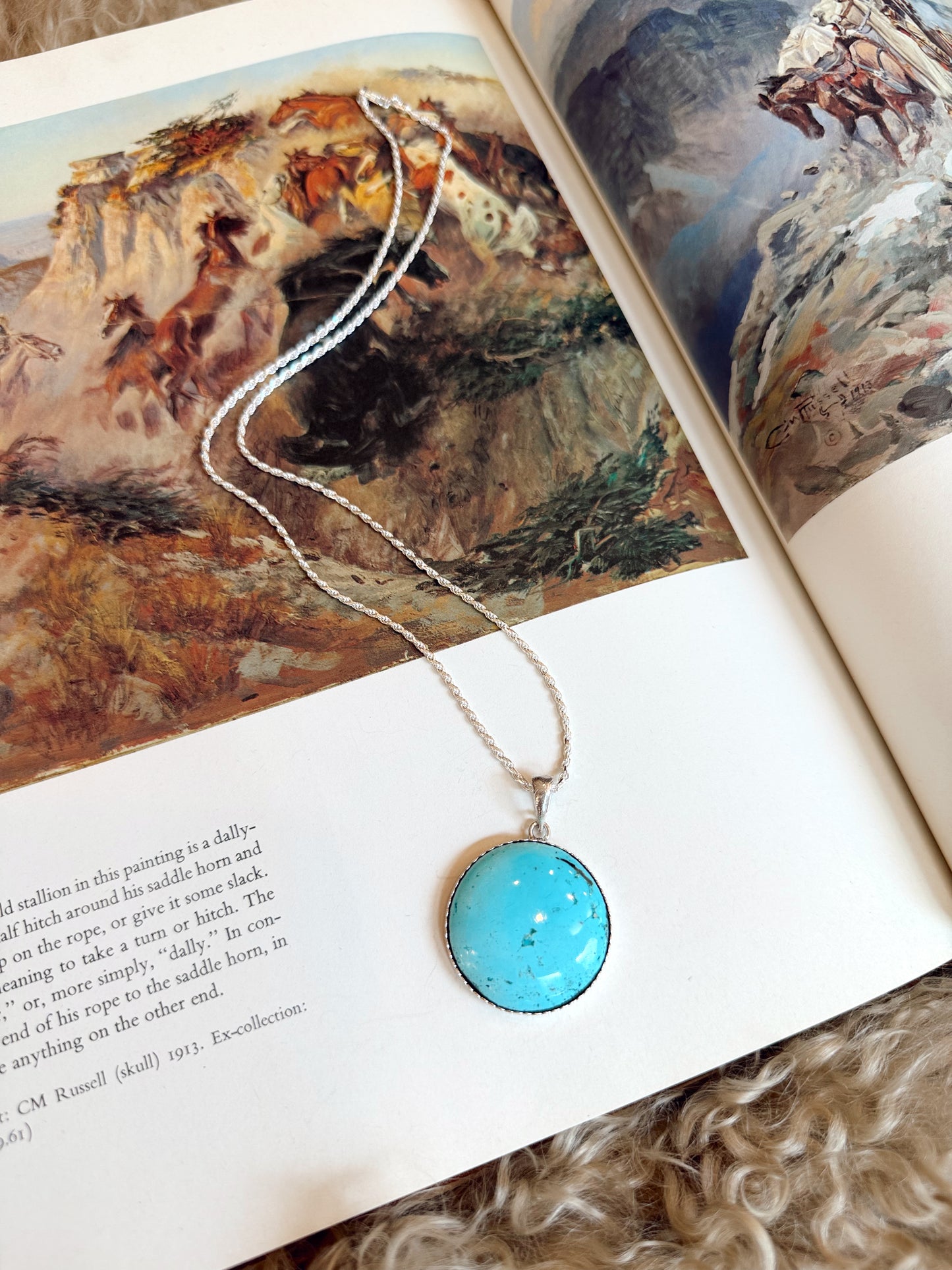 The Full Moon Turquoise Necklace