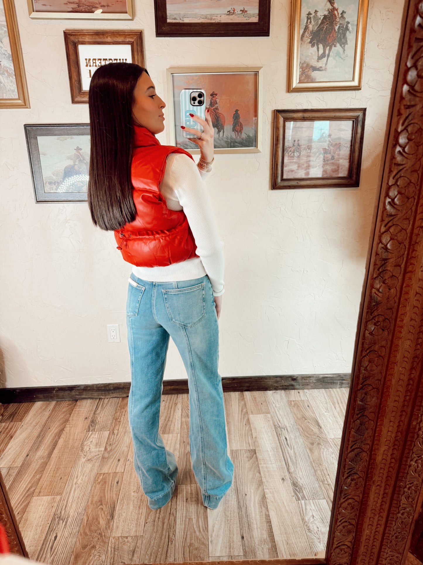 The Paxton Vest in Red
