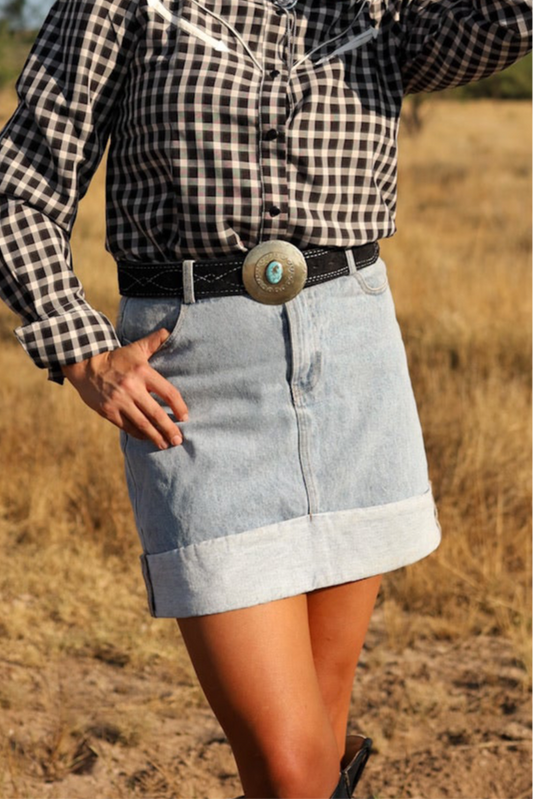 The Decatur Denim Skirt