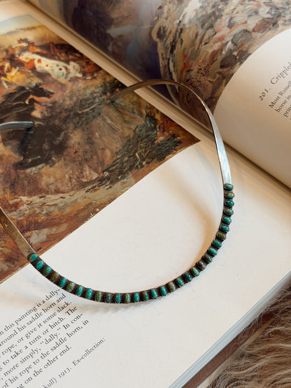 The Turquoise Stone Collar Necklace