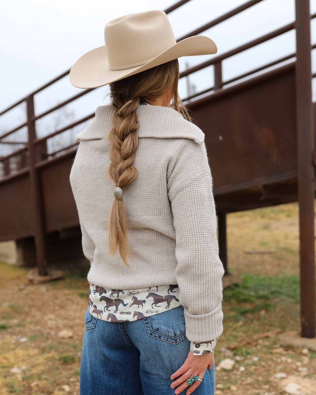 The Quinlee Sweater in Beige