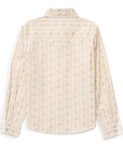 The Girls Buttermilk Rose Granddaddy Western Snap Shirt