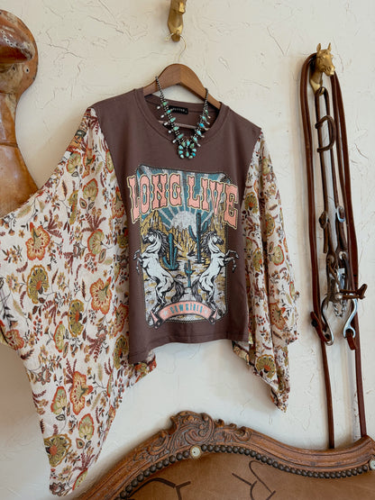 The Long Live Cowgirls Floral Top