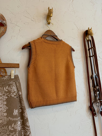 The Embroidered Big Hat Cowboy Sweater Vest