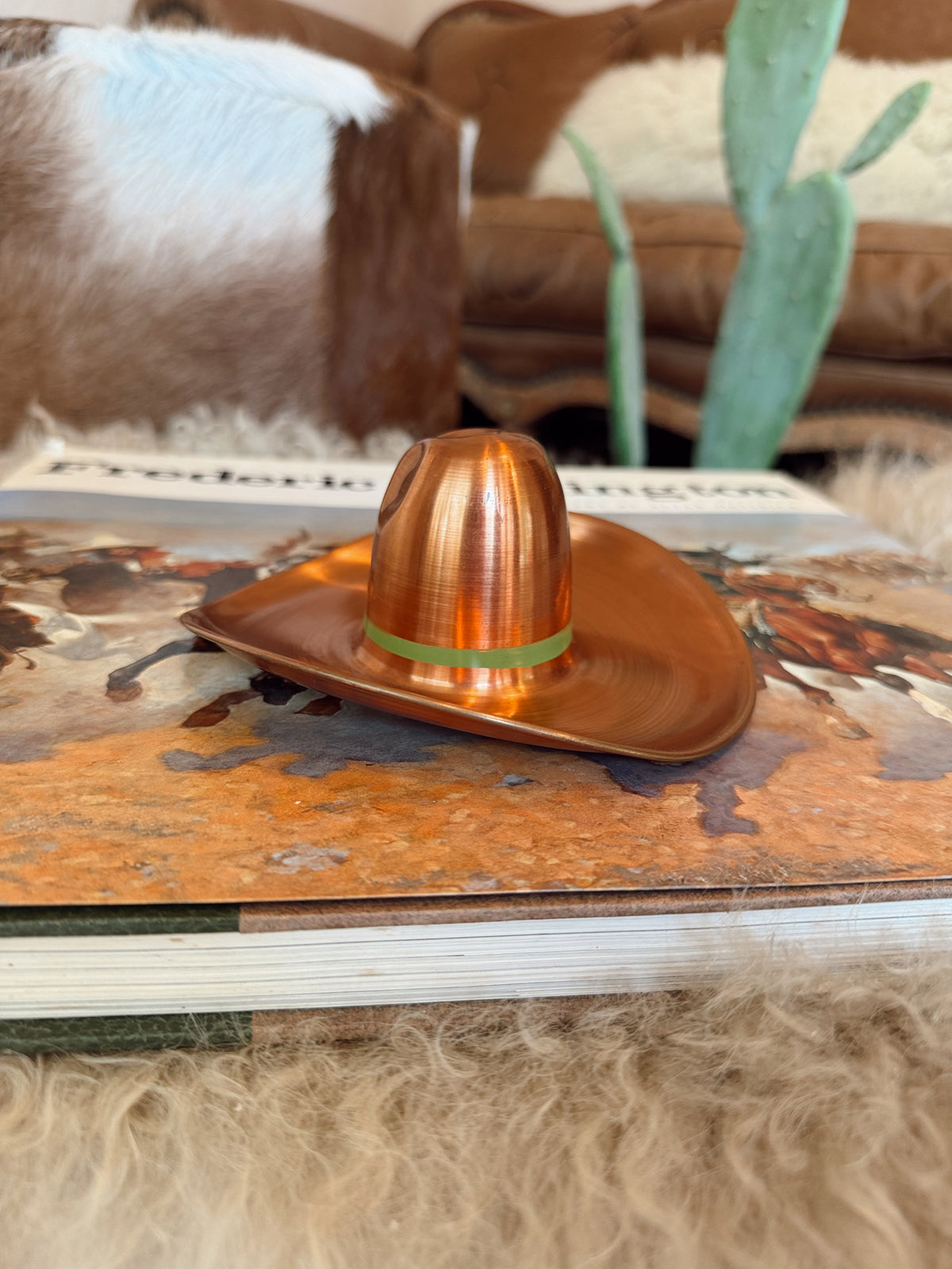 VINTAGE COPPER COWBOY HAT
