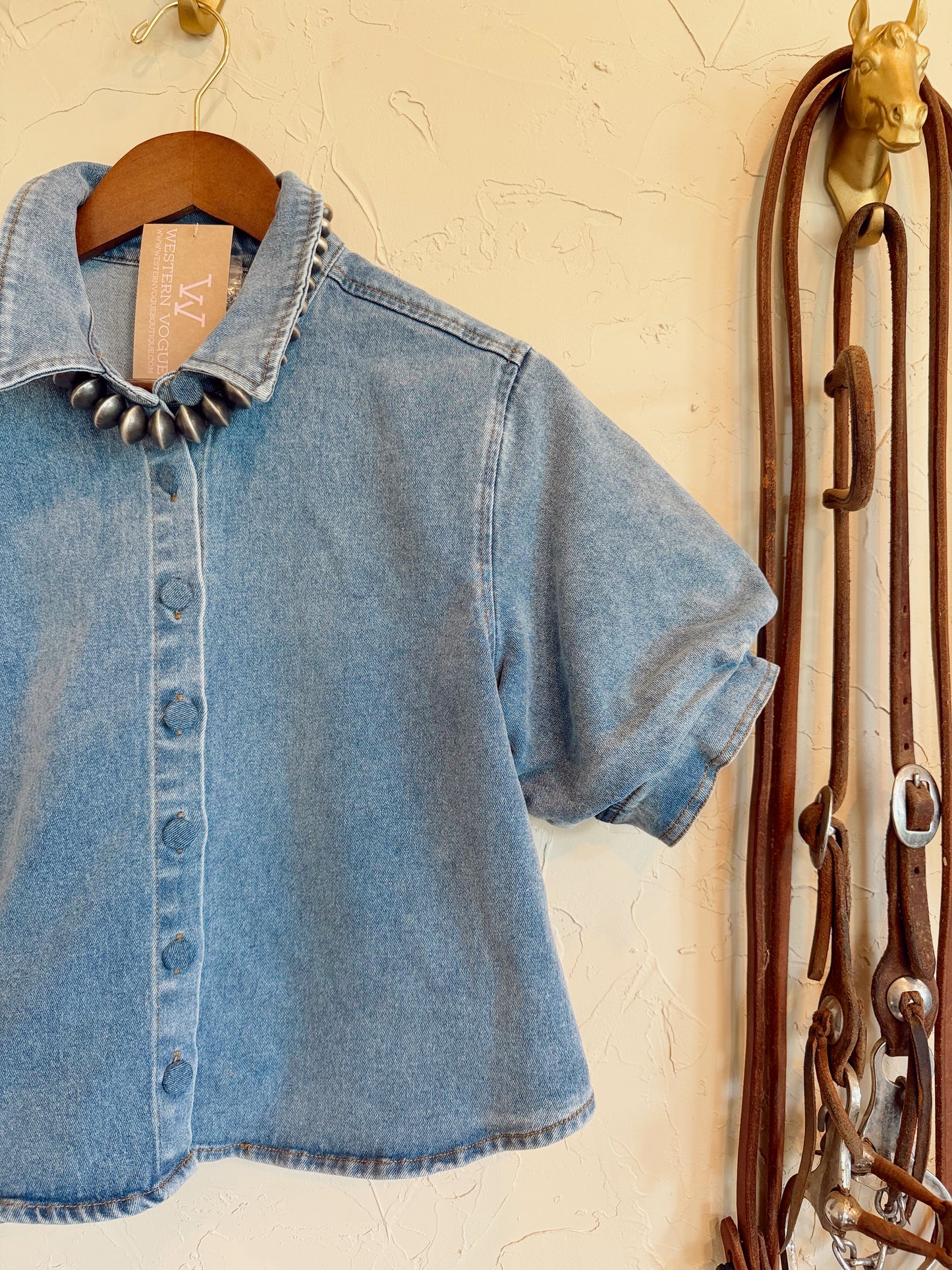 The Daylen Denim Top