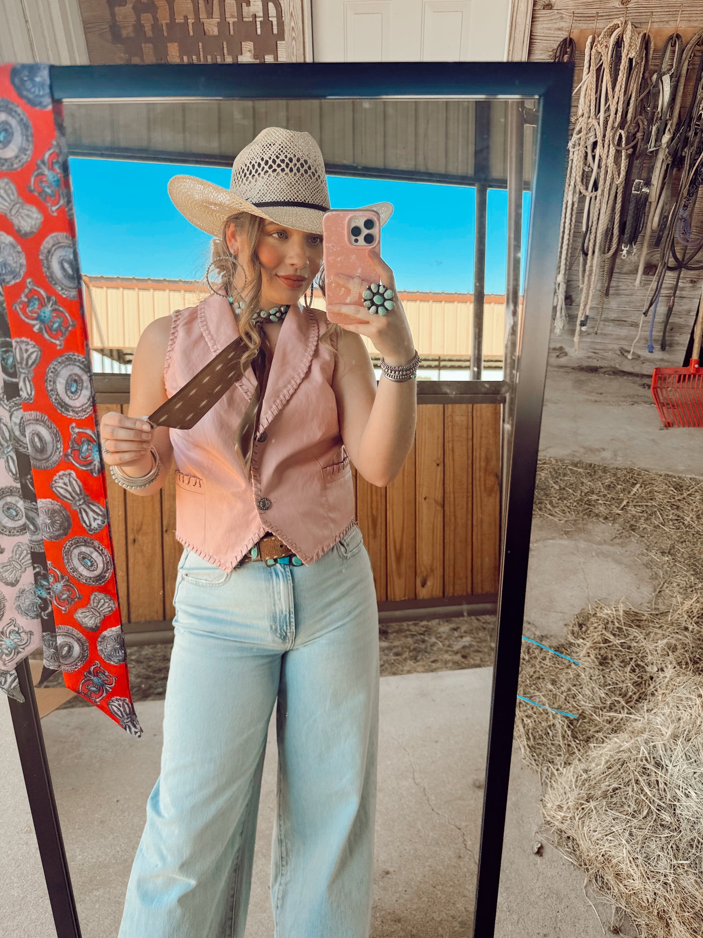 The Whiskey Creek Vest in Blush