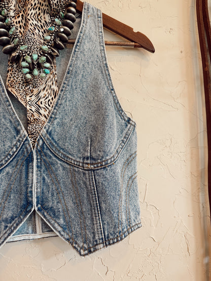 The Devan Denim Top