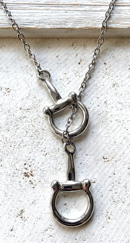The Derby Bit Necklace in Silver