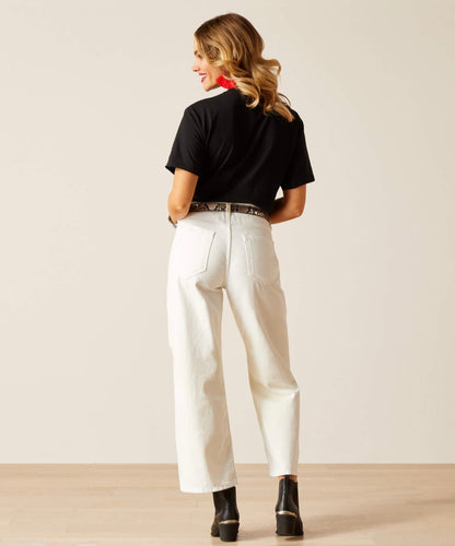 The Ariat White Tomboy Wide Jeans