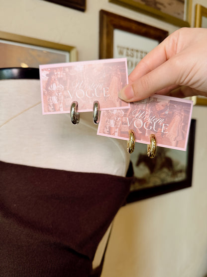 The Chunky Hoop Earrings