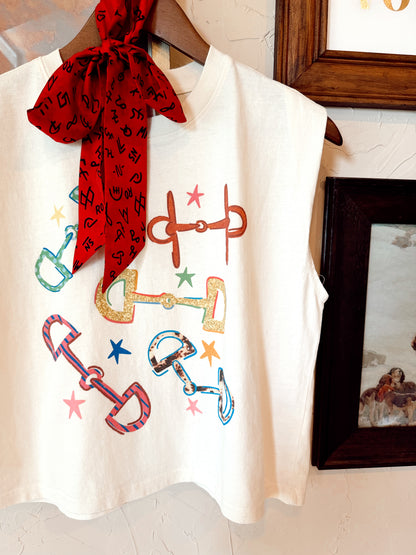 The Bold Horse Bit Muscle Tee