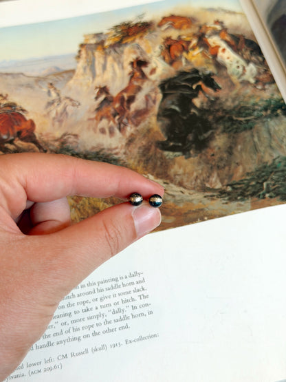 The Navajo Pearl Studs