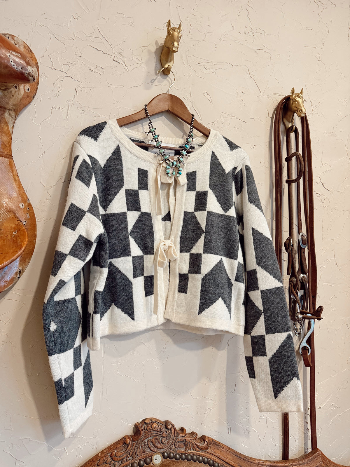 The Memaw Tie Front Cardigan