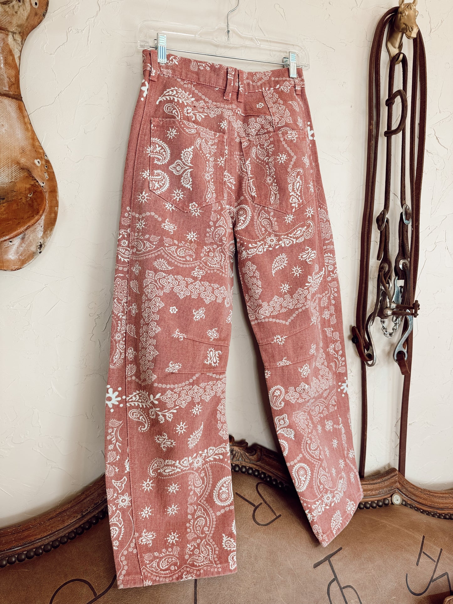 The Parker Paisley Barrel Jeans