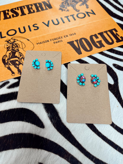 Tilly Studs {2 Color Stones Available}