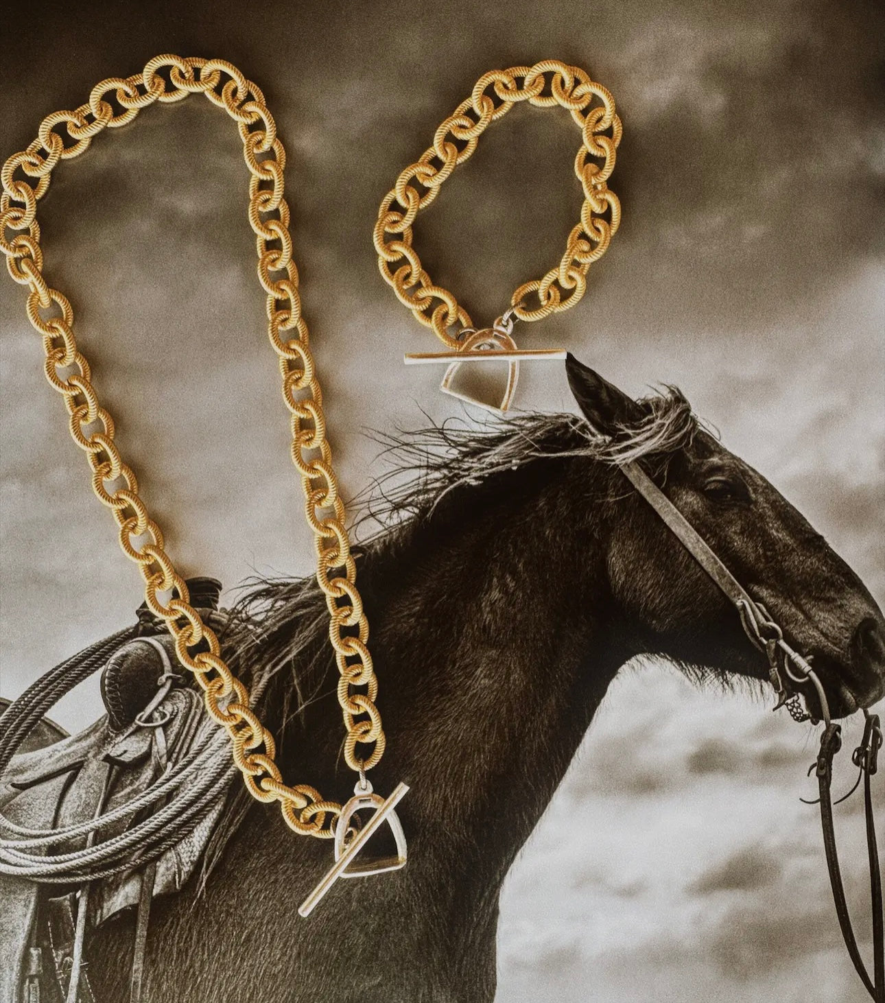 The Stirrup the Dust Necklace & Bracelet Set