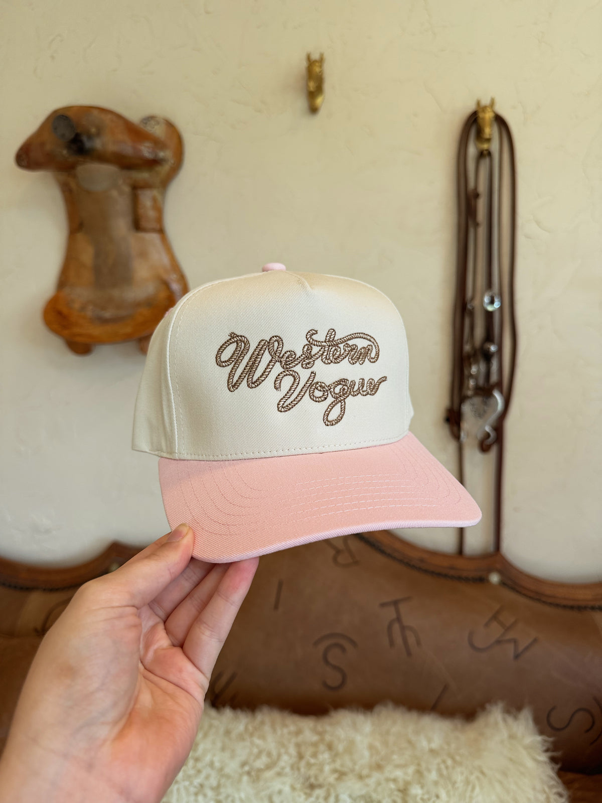 The Pink Western Vogue Rope Baseball Cap