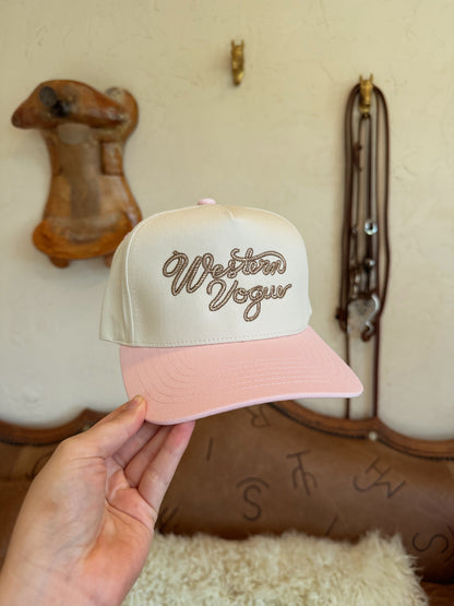The Pink Western Vogue Rope Baseball Cap